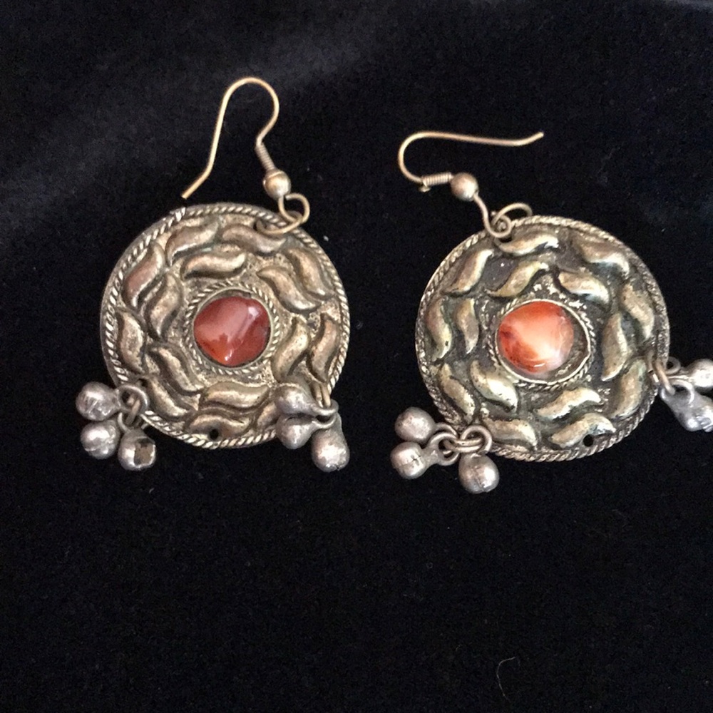 Vintage Tibetan Silver earrings